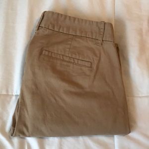 JCrew cropped khaki